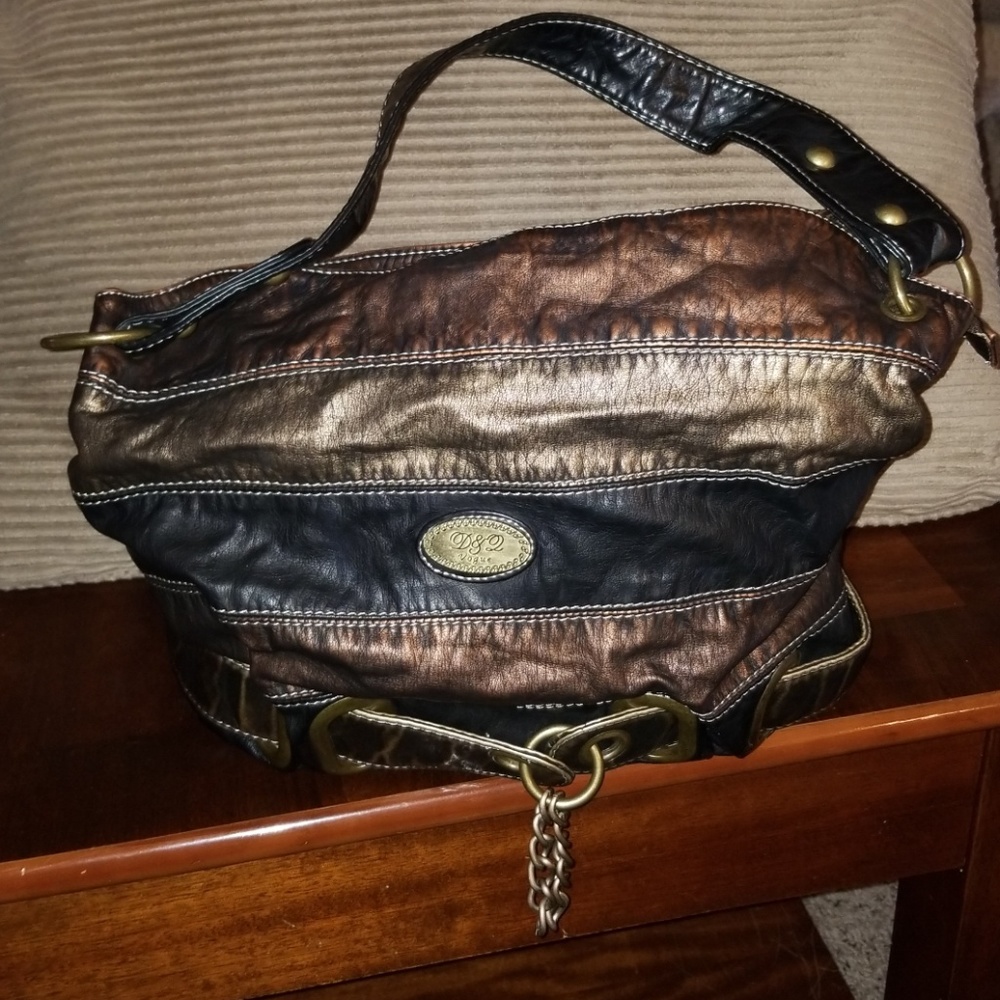 Bronze, Gold, & Black Purse